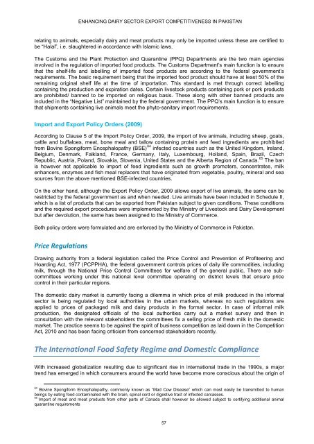 Enhancing dairy sector export competitiveness - International Trade ...