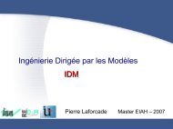 Ingénierie Dirigée par les Modèles IDM - Site Master CHM&IE