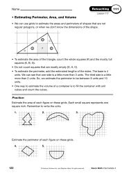 12) 111-120 Reteach lessons