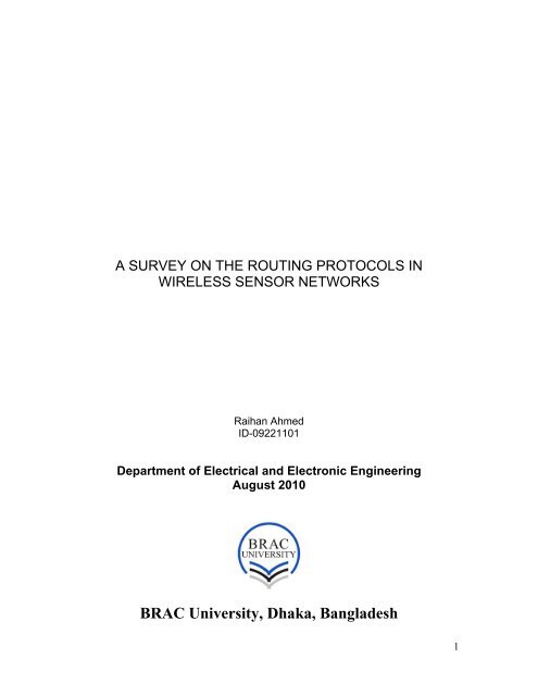 Routing protocols in wireless sensor networks