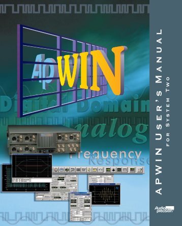 APWIN System 2 Users Manual
