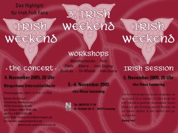 Flyer-Irish Weekend - Lord of the Dance Austria