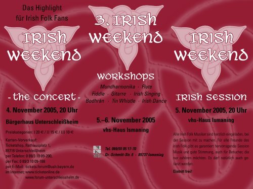 Flyer-Irish Weekend - Lord of the Dance Austria