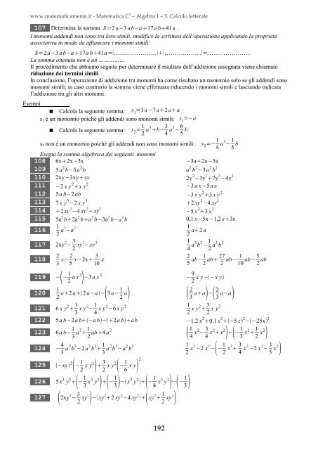 Matematica C3 â Algebra 1 - itis magistri cumacini