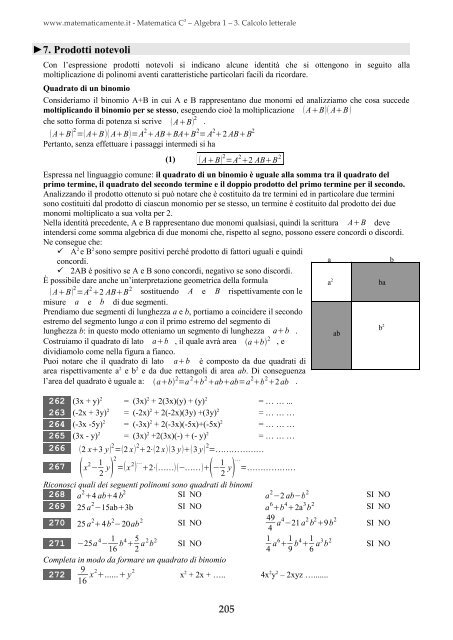 Matematica C3 â Algebra 1 - itis magistri cumacini