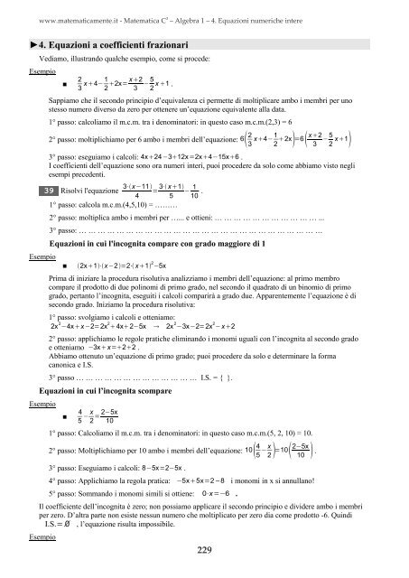 Matematica C3 â Algebra 1 - itis magistri cumacini