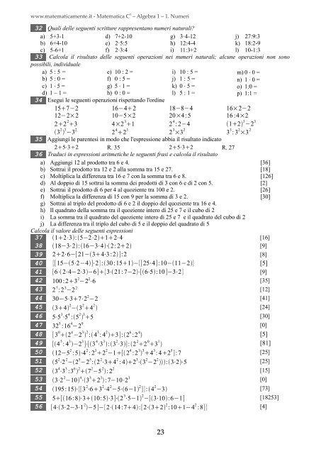 Matematica C3 â Algebra 1 - itis magistri cumacini