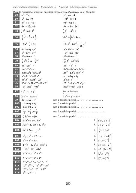 Matematica C3 â Algebra 1 - itis magistri cumacini