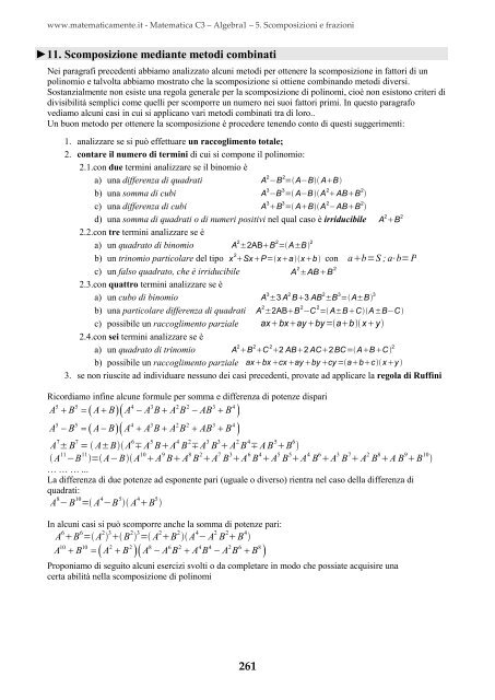 Matematica C3 â Algebra 1 - itis magistri cumacini