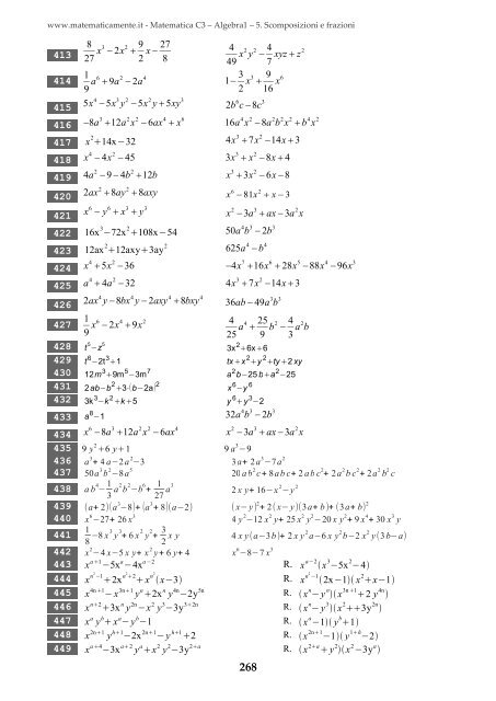 Matematica C3 â Algebra 1 - itis magistri cumacini