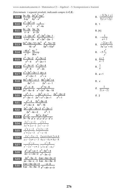 Matematica C3 â Algebra 1 - itis magistri cumacini