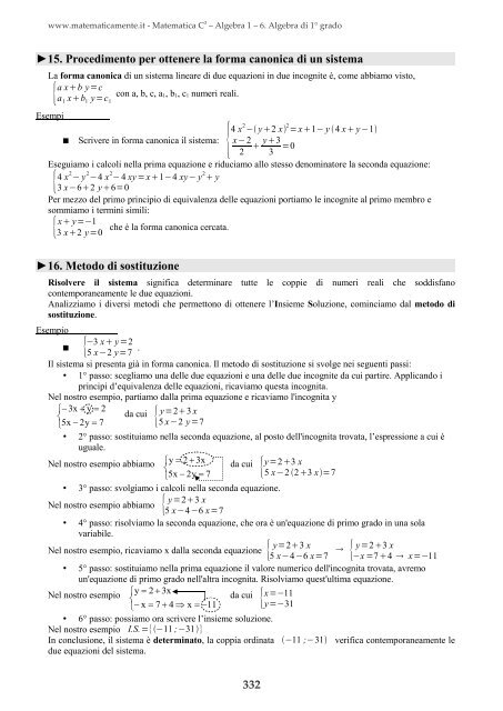 Matematica C3 â Algebra 1 - itis magistri cumacini