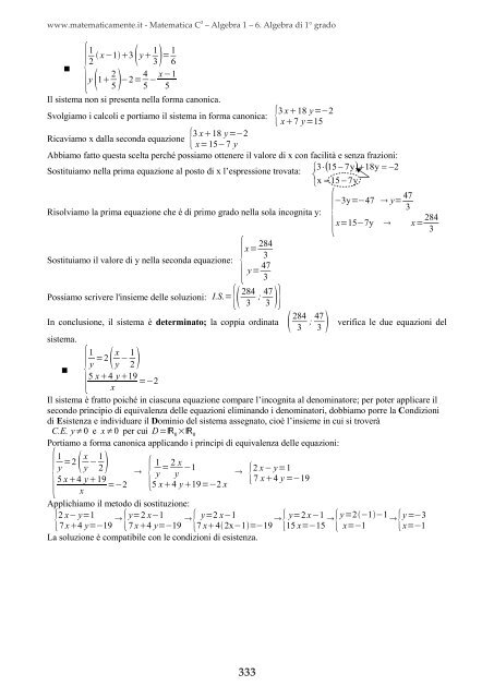 Matematica C3 â Algebra 1 - itis magistri cumacini