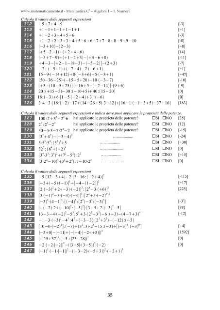 Matematica C3 â Algebra 1 - itis magistri cumacini