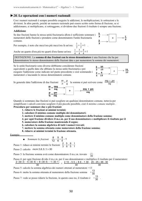 Matematica C3 â Algebra 1 - itis magistri cumacini