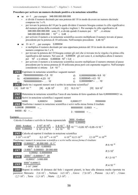 Matematica C3 â Algebra 1 - itis magistri cumacini