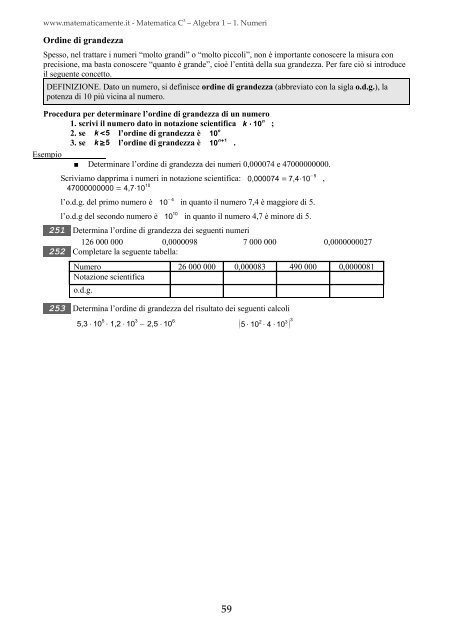 Matematica C3 â Algebra 1 - itis magistri cumacini