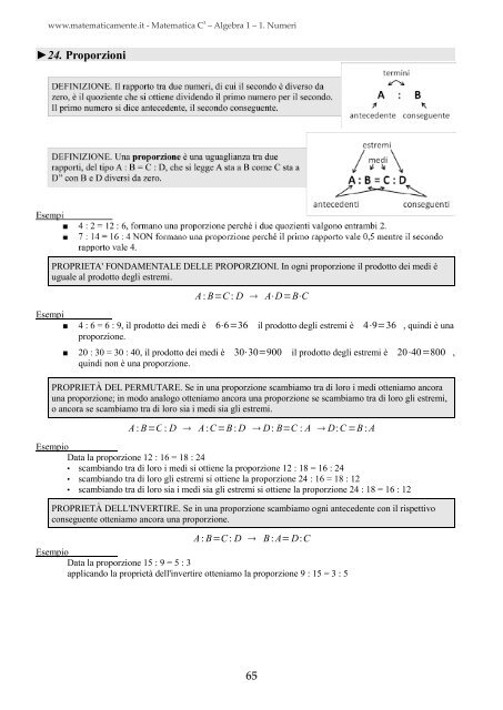 Matematica C3 â Algebra 1 - itis magistri cumacini