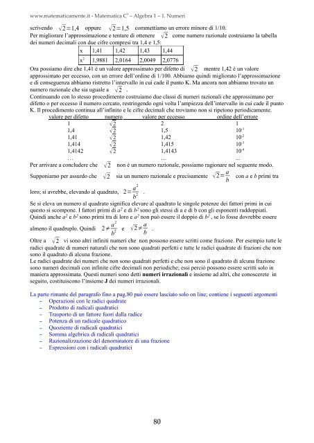 Matematica C3 â Algebra 1 - itis magistri cumacini