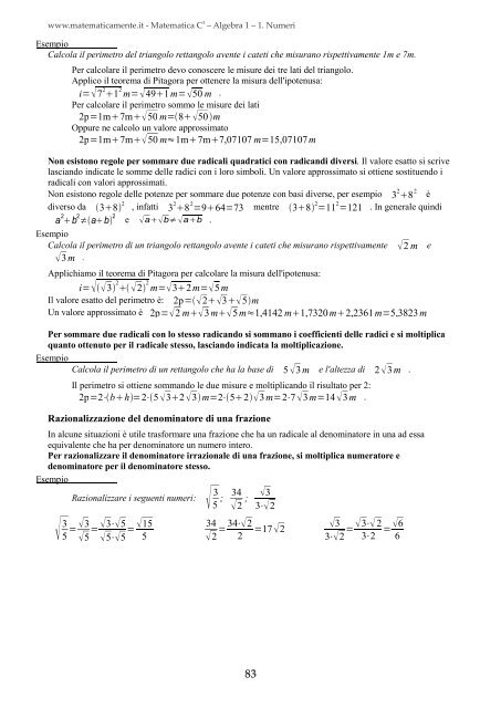 Matematica C3 â Algebra 1 - itis magistri cumacini