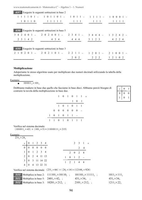 Matematica C3 â Algebra 1 - itis magistri cumacini