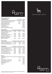 Champagnes and Sparkling Wine White Wines ... - White Hart Hotel