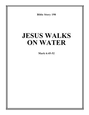 JESUS WALKS ON WATER - Calvary Curriculum