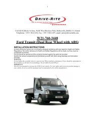 W21-760-3448 Ford Transit (Dual Rear Wheel with ABS)