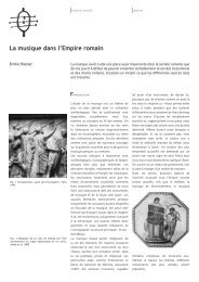 E. Rossier, La musique dans l'Empire romain