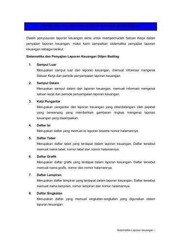 2_Sistematika DAN CONTOH FORMAT penyajian lk ... - MS Aceh