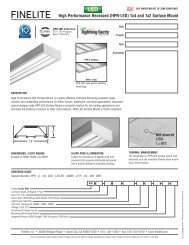 HPR-LED 1x4 SM Tech Sheet - Finelite