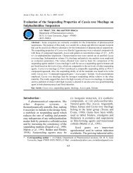 Evaluation of the Suspending Properties of Cassia tora Mucilage on ...