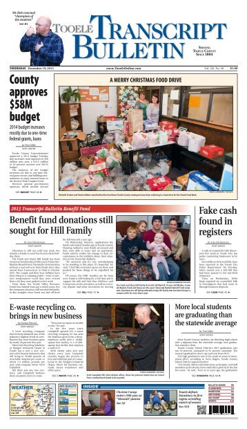 County approves $58M budget - Tooele Transcript Bulletin