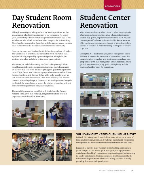 ANNUAL REPORT - Cushing Academy