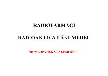 Radioaktiv märkning