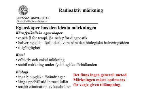 Radioaktiv märkning