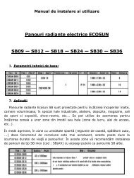 Fisa Tehnica - Panouri radiante