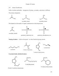 Chapter 24 Amines 155 24.1 Amine Classification Unlike Alcohols ...