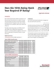 Nema Ratings Chart