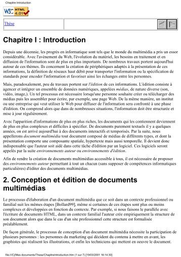 Chapitre Introduction - Projet Opéra