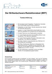 BRT - Gebrauchsanweisung - Analytik in Milch Produktions- und ...