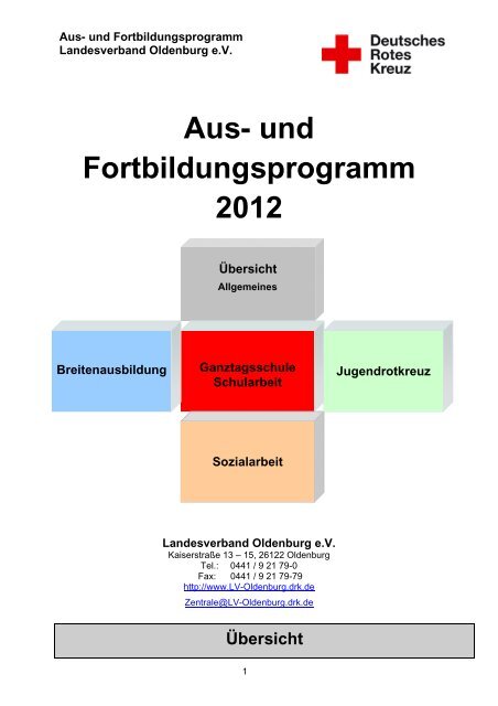 Aus- und Fortbildungsprogramm 2012 - DRK Landesverband ...