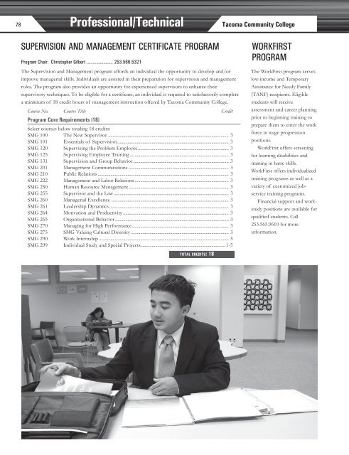 2005-07 Catalog - Tacoma Community College