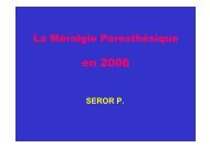 MÃ©ralgie ParesthÃ©sique en 2006