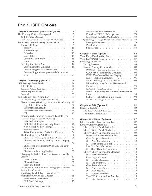 z/OS V1R6.0 ISPF Userâ¢s Guide Vol II - Mathematical Modelling ...