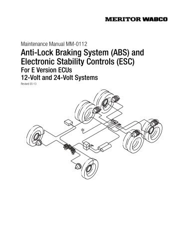 Anti-Lock Braking System (ABS) and Electronic ... - Meritor WABCO