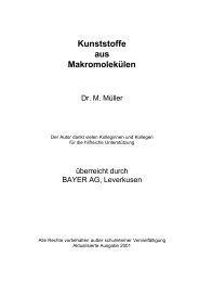 Kunststoffe aus Makromolekülen