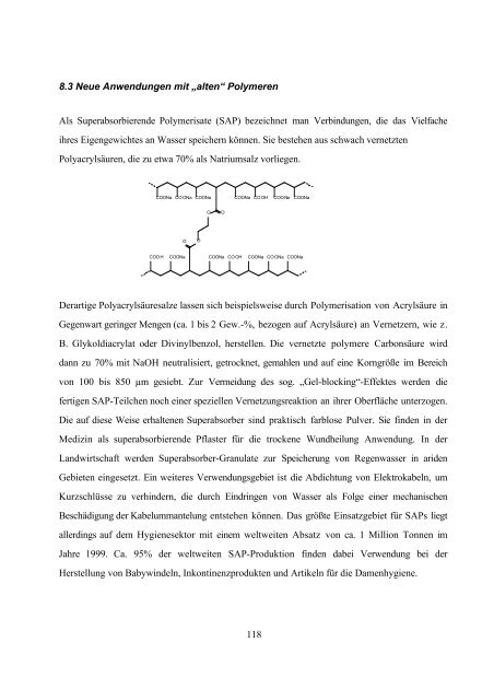 Kunststoffe aus Makromolekülen