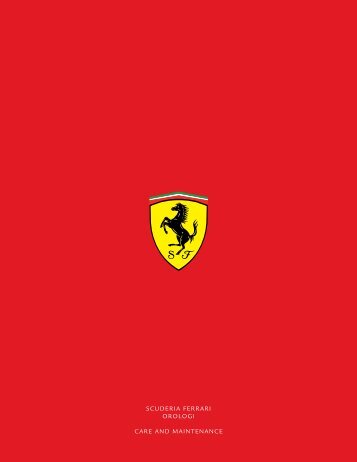 scuderia ferrari orologi care and maintenance - Movado