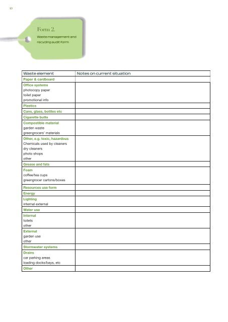 Waste management and reduction guide for retail industry